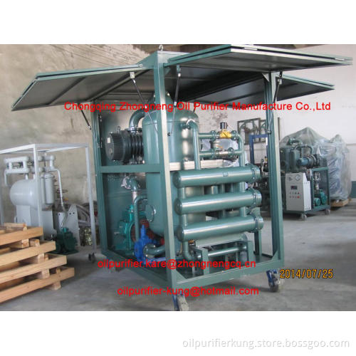 Mobile Insulation Oil Purification machine with Single-Axle for Power Station Service